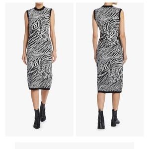COPY - MCQ Alexander McQueen sleeveless zebra print dress